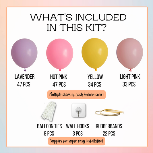 Let's Party 10-FT Balloon Garland Kit